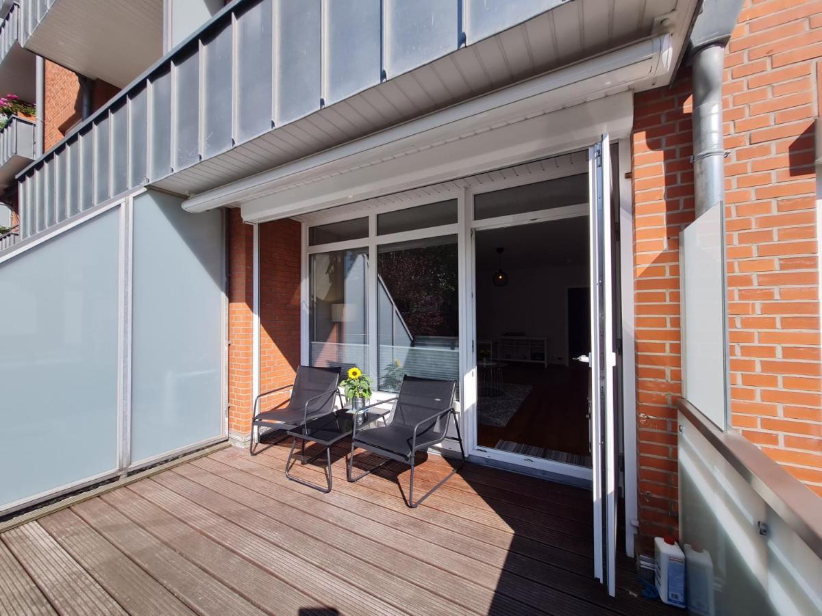 Wohnung Fleethoern - Zentral, Ruhig, Mit Parkplatz Und Balkon Kiel Eksteriør bilde
